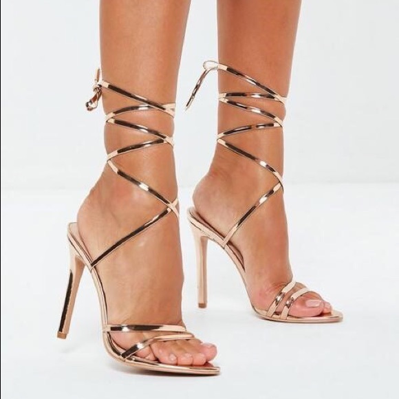 Missguided Shoes | Missguided Rose Gold Pointed Toe Heels | Poshmark